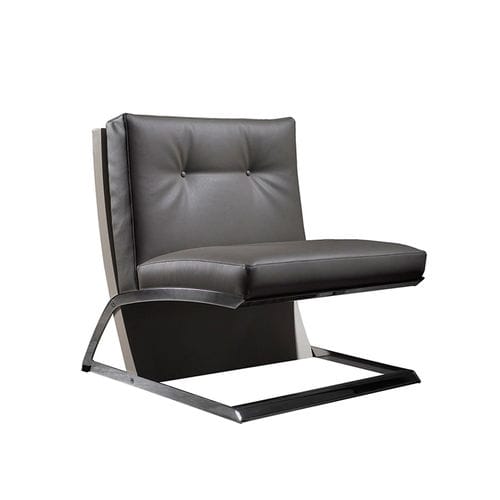 Chauffeuse contemporaine - CULT - Colección Alexandra - en cuir / en bois / en acier