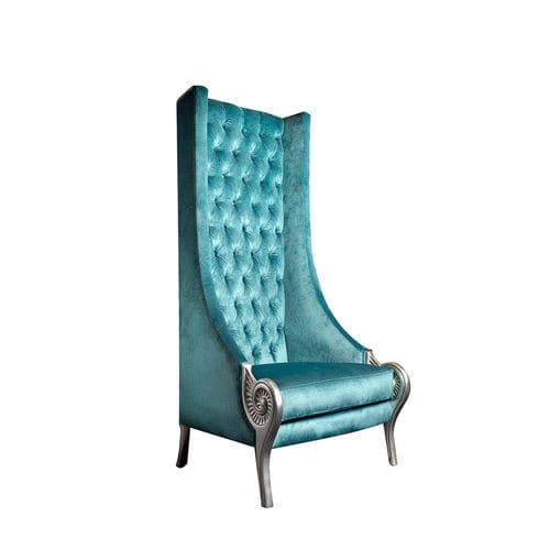 Fauteuil classique - TROYANO - Colección Alexandra - en cuir / avec dossier haut / personnalisable