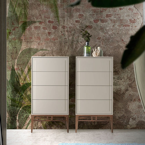 Chiffonnier contemporain - 7036  - Angel Cerdá - en noyer / en placage de bois / blanc