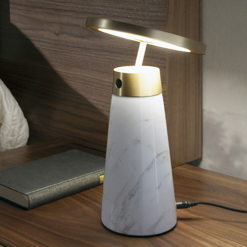 Lampe de chevet - 8034 - Angel Cerdá - en acier / en marbre / contemporaine