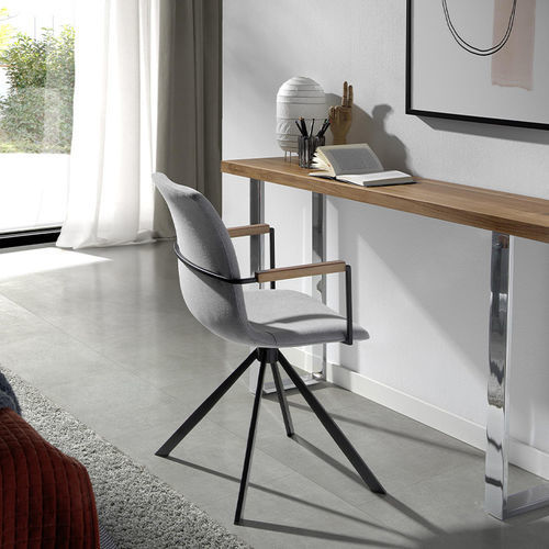 Chaise contemporaine - 4105 - Angel Cerdá - d'intérieur / en tissu / avec piètement en acier peint