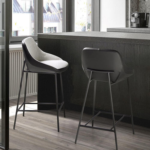Chaise de bar contemporaine - 4100 - Angel Cerdá - d'intérieur / en tissu / en cuir