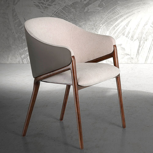 Chaise design - 4090 - Angel Cerdá - d'intérieur / en toile / avec piètement en bois laqué
