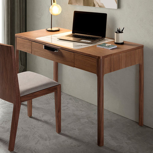 Bureau sur pied - 7043 - Angel Cerdá - contemporain / en noyer / droit