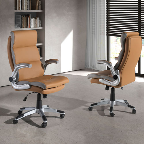 Chaise de bureau contemporaine - 4141 - Angel Cerdá - d'intérieur / en croûte de cuir / avec piètement en métal