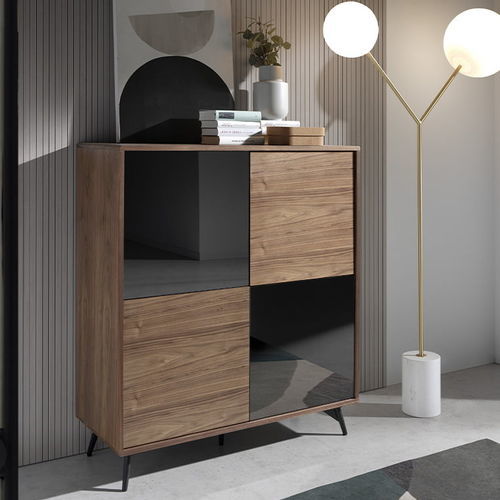 Buffet haut - 3059 - Angel Cerdá - contemporain / en noyer / en acier peint
