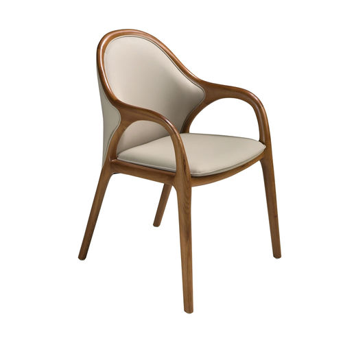 Chaise de salle à manger contemporaine - 4255 - Angel Cerdá - d'intérieur / en cuir / tapissée