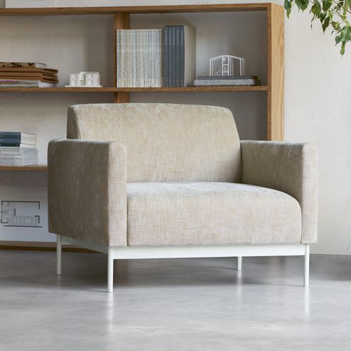 Fauteuil contemporain - HOTEL - SEGIS - en tissu / en simili cuir / en métal