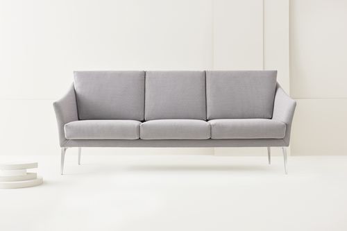 Canapé contemporain - CROSS-CROSSING - SEGIS - en tissu / en cuir / en simili cuir
