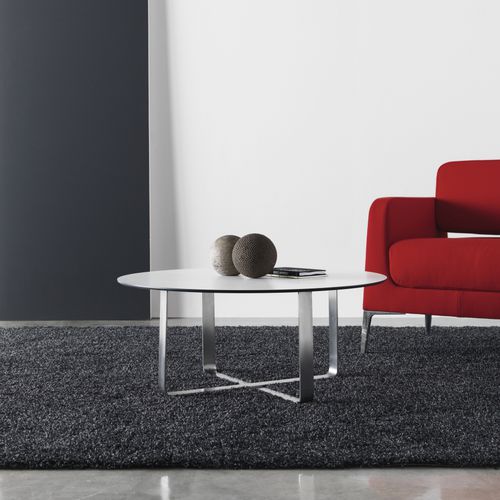 Table basse contemporaine - LONGWAY - SEGIS - en HPL / avec piètement en acier / rectangulaire