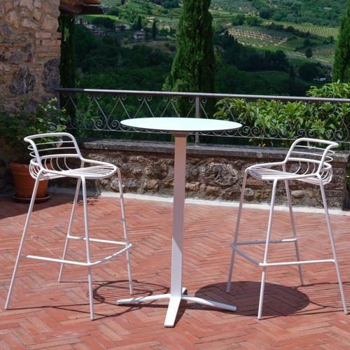 Chaise de bar contemporaine - TO-BE - SEGIS - d'extérieur / en tissu / avec piètement en polypropylène
