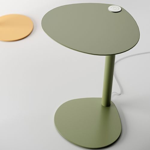 Table d'appoint contemporaine - EASY BOY SMART - SEGIS - en métal / avec piètement en métal / ovale