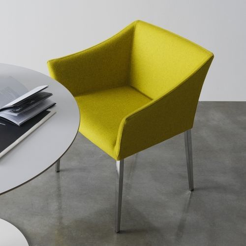 Chaise contemporaine - CROSSING - SEGIS - d'intérieur / en tissu / en cuir