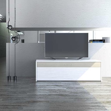 Meuble TV contemporain - S1 MK - Handelsagentur Lars Schnepel UG - lowboard / en bois / en tissu