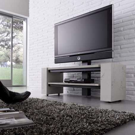 Support TV sur pied contemporain - X-LINIE 1200 OPEN - Handelsagentur Lars Schnepel UG - avec étagères / en bois / résidentiel