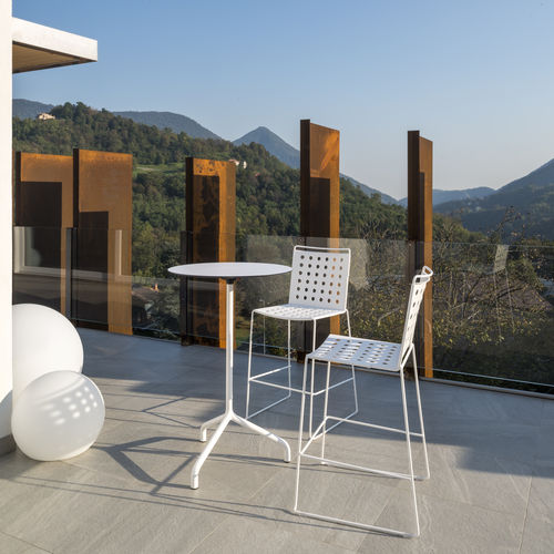 Chaise de bar contemporaine - BUSY  - URBANTIME - d'extérieur / d'intérieur / en aluminium
