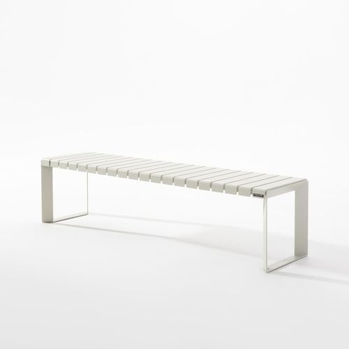 Banc en aluminium - LINEAR FLAT .080 - URBANTIME - modulaire / à usage domestique / d'extérieur