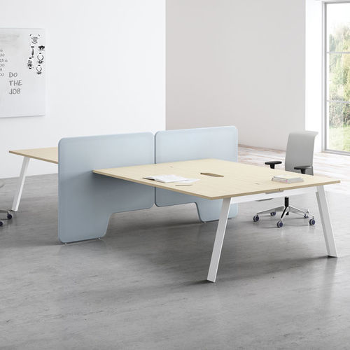 Bureau pour open space - ECO - FAMO - sur pied / pour 2 personnes / contemporain