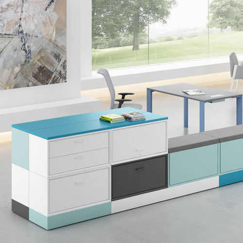 Buffet haut - GBOX - FAMO - d'angle / contemporain / en bois