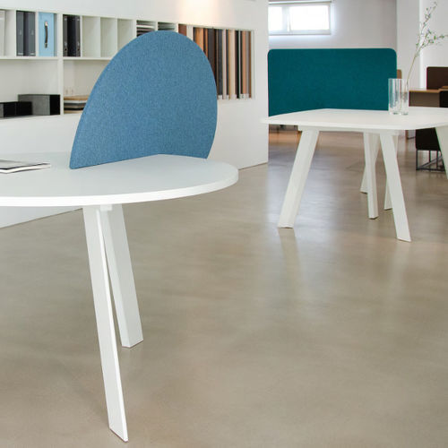 Séparateur de bureau sur bureau - BASICS - FAMO - en tissu / gris / bleu