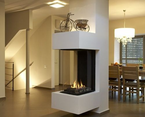 Cheminée à gaz - CLEAR 40H70 TS - Ortal USA - à encastrer / à 3 faces / à foyer fermé
