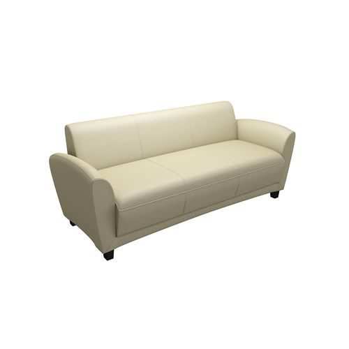 Canapé contemporain - SANTA CRUZ - Safco - en cuir / beige / blanc