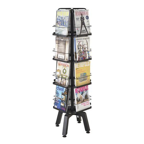 Porte-revues contemporain - ONYX™ - Safco - professionnel / en acier / en résille
