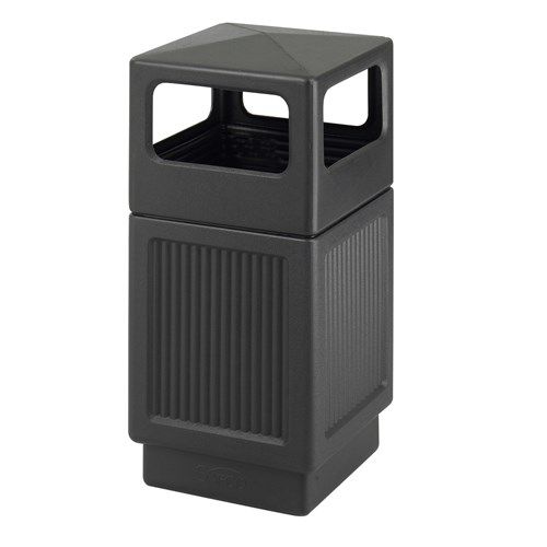 Poubelle publique - CANMELEON™ - Safco - en polyéthylène / avec couvercle / contemporaine