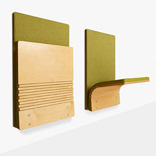 Chaise visiteur contemporaine - JUMPSEAT® WALL - Sedia Systems - d'intérieur / en contreplaqué moulé / en tissu
