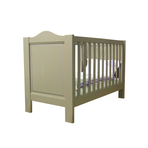 Lit pour bébé simple - DOMINIQUE : BBS  - MATHY BY BOLS - contemporain / à roulettes / en bois
