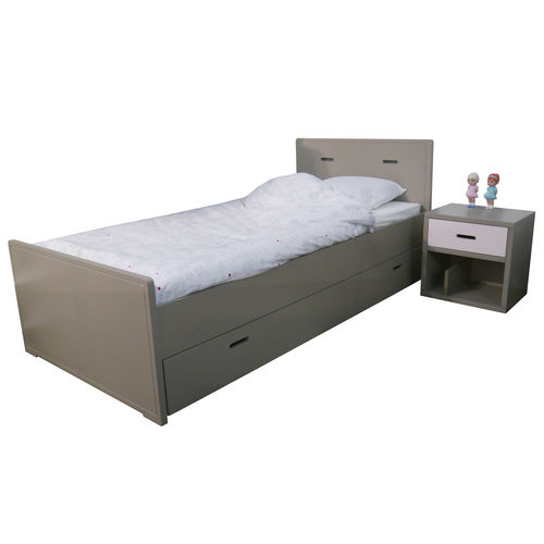 Lit simple - MADAKET 90B SO - MATHY BY BOLS - contemporain / pour enfant / en bois