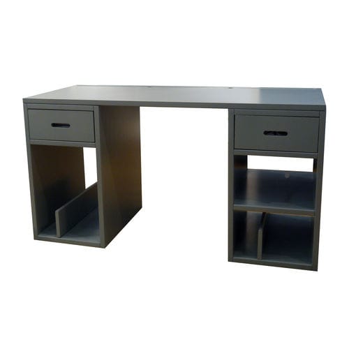 Bureau contemporain - MADAKET - MATHY BY BOLS - en bois / avec rangement / piétement en panneaux