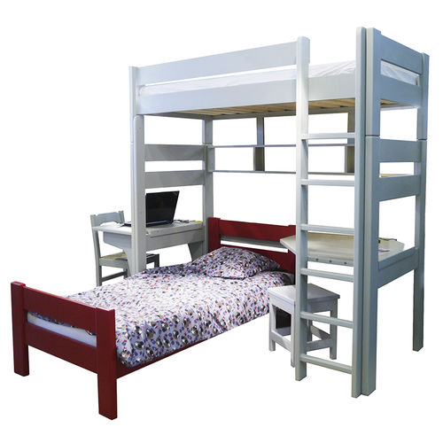 Lit mezzanine - DOMINIQUE : SUR 209 90 D BB - MATHY BY BOLS - simple / contemporain / pour enfant