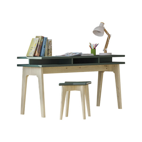 Bureau sur pied - MADAVIN - MATHY BY BOLS - contemporain / en bois / droit
