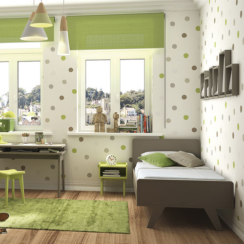 Chambre d'enfant blanche - MADAVIN: JUNIOR  - MATHY BY BOLS - grise / rose / MDF