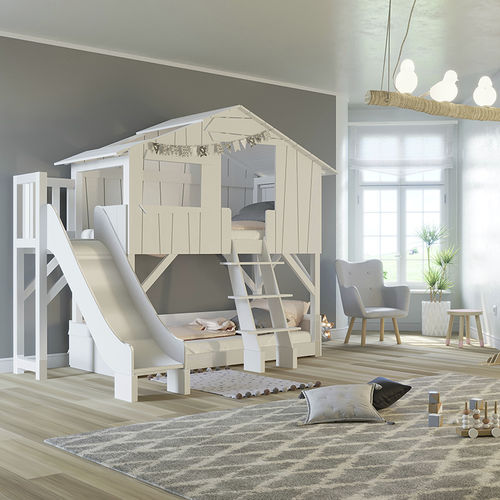 Lit cabane - CABANE TOBOGGAN - MATHY BY BOLS - simple / contemporain / pour enfant