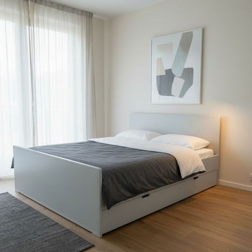 Lit double - LUMA P60 - MATHY BY BOLS - contemporain / personnalisable / MDF