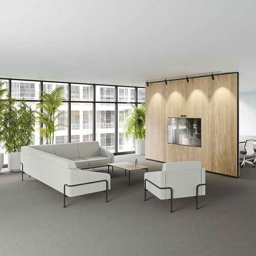 Canapé contemporain - COM4LOUNGE - Viasit GmbH - en mousse / en plastique / en acier