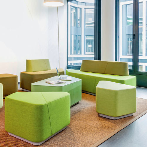 Banquette modulable - ORGANIC  - Viasit GmbH - contemporaine / en tissu / en cuir