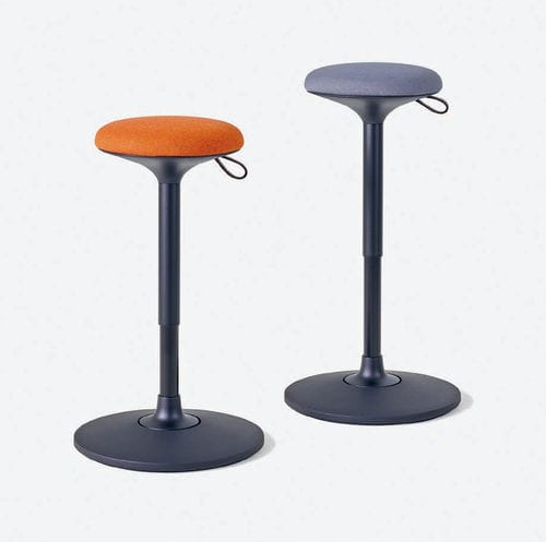Tabouret contemporain - CLOONCH - Viasit GmbH - en cuir / en mousse / avec piètement en plastique
