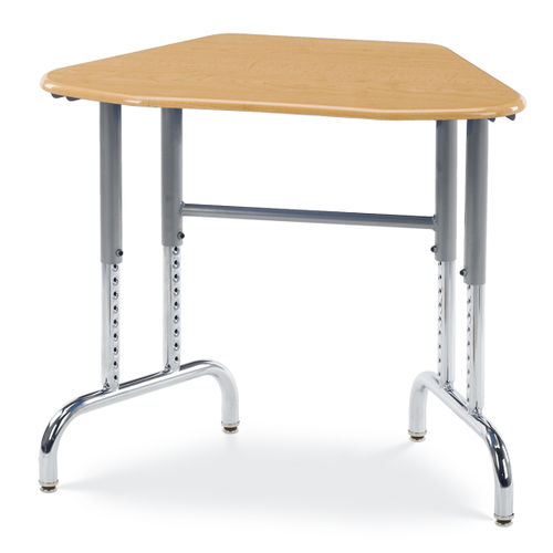 Table contemporaine - 7900 DESK FOR OCTAGON CONFIGURATIONS - Virco - en placage de bois / en acier / en plastique