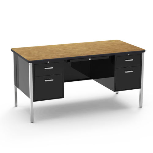 Bureau pour école - 540 SERIES TEACHER DOUBLE PEDESTAL - Virco - classique / en acier / en stratifié haute pression