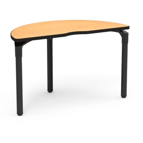 Table contemporaine - PLATEAU SERIES HALF MOON - Virco - en acier / en aluminium / en stratifié haute pression