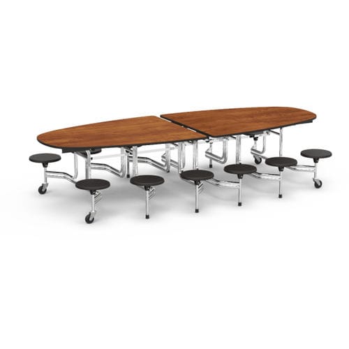 Table à manger contemporaine - MTSE SERIES - Virco - en acier / en stratifié haute pression / avec piètement en acier