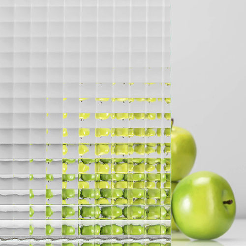 Panneau en verre trempé - CROSS REEDED SMALL - General Glass International - feuilleté / à motif / pour agencement intérieur