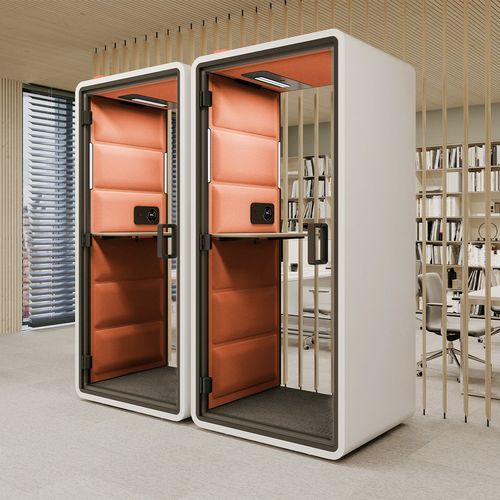 Cabine téléphonique professionnelle - HUSHFREE.XS - Haworth - pour bureau / en verre / en tissu