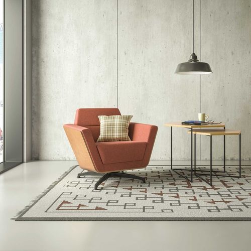 Fauteuil contemporain - BESPACE - Jasper Group - en tissu / en chêne / en noyer