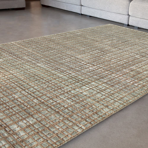 Tapis contemporain - MANHATTAN - SERGE LESAGE - à carreaux / en laine de Nouvelle Zélande / en viscose