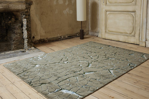 Tapis contemporain - KINTSUGI - SERGE LESAGE - à motif / en laine de Nouvelle Zélande / en bambou