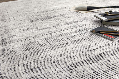 Tapis contemporain - SUTTON  - SERGE LESAGE - à rayures / uni / en laine